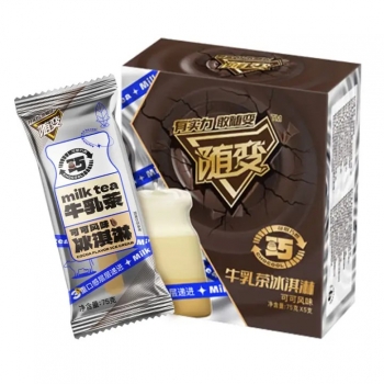 Mengniu Milk Tea Cocoa Ice Cream 5pcs